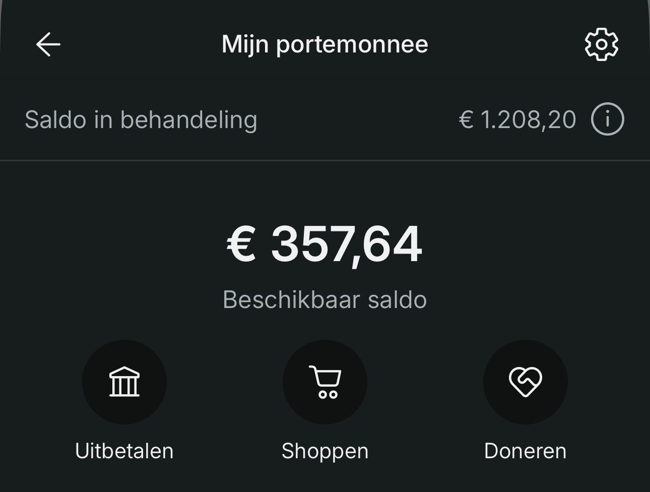 Vinted-saldo van Jaleena